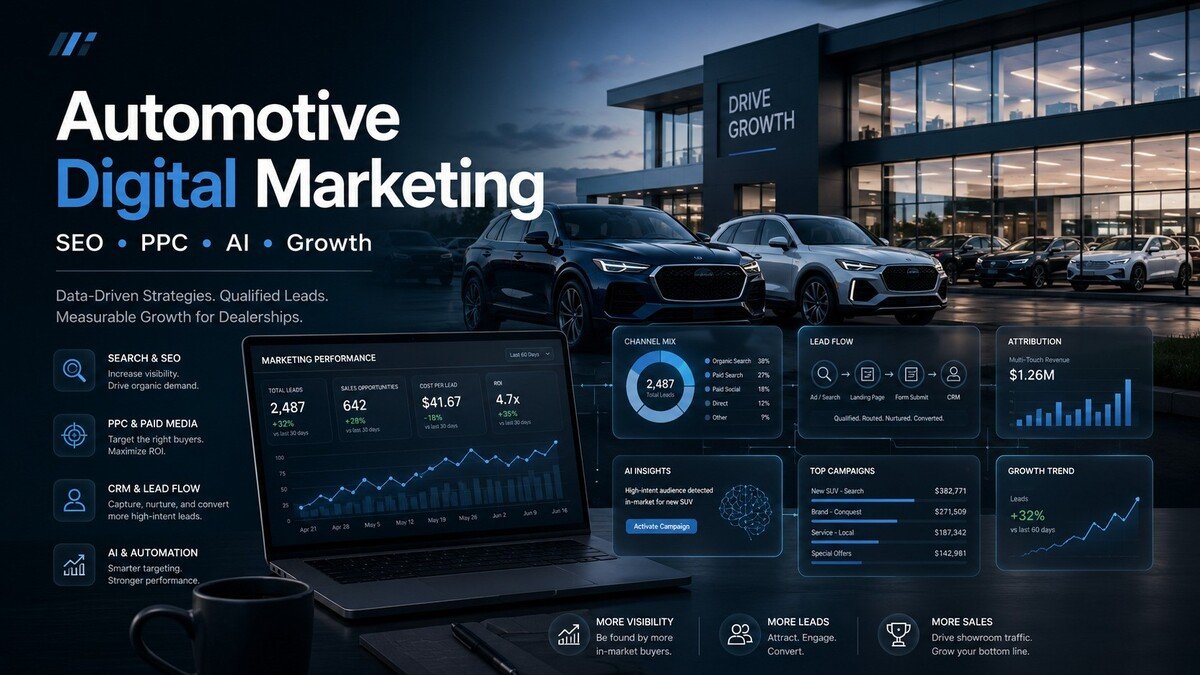 Automotive Digital Marketing for Car Dealers, Dealer Groups and Growth Teams