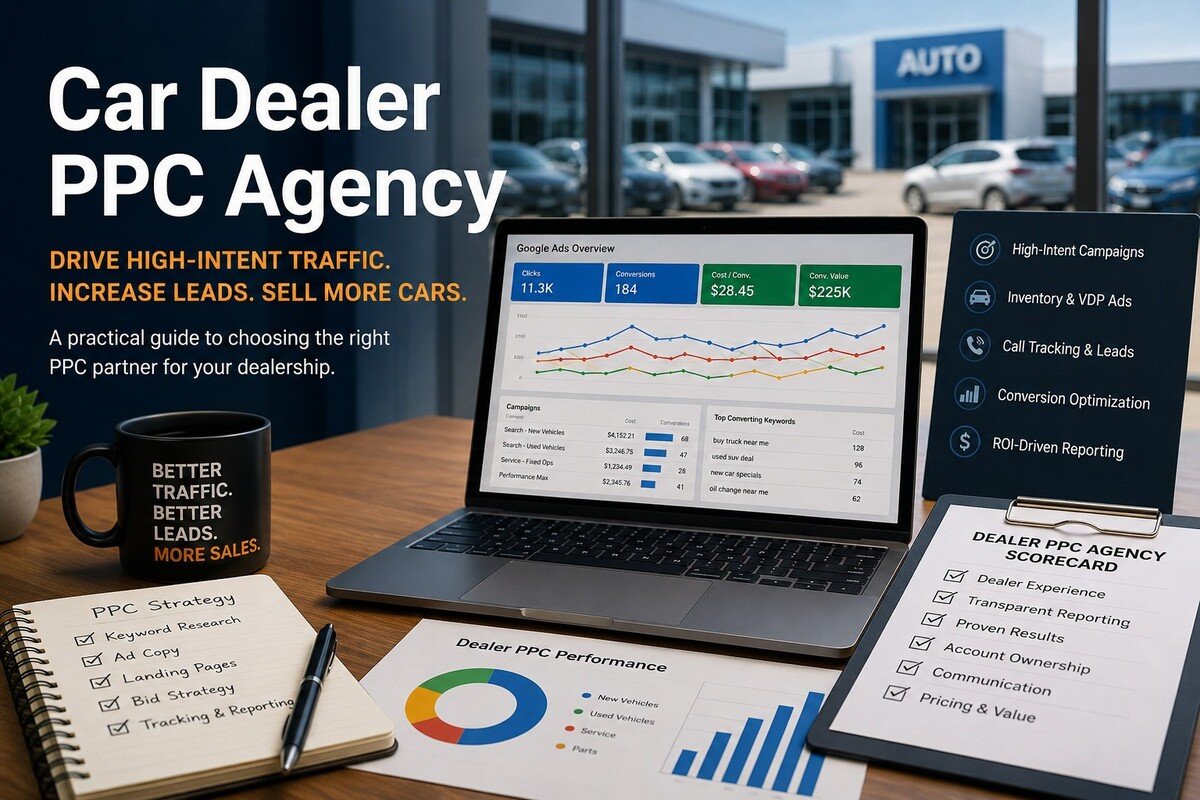 Automotive PPC RFP template for dealership paid search vendors with campaign scorecard and reporting requirements